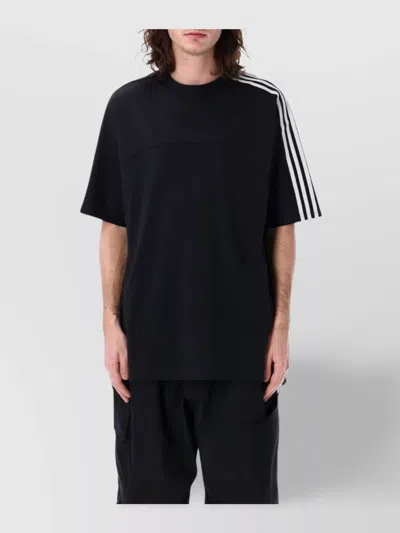 Y-3 STRIPED CREW NECK T-SHIRT