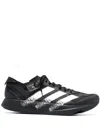Y-3 Black Three Stripe Sneakers In Black