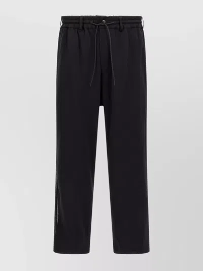 Y-3 Striped Mesh Relaxed Fit Trousers In Gold