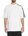 Y-3 White Striped T-shirt In White