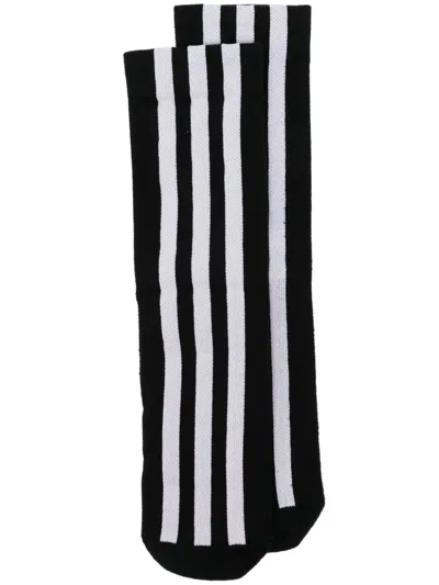 Y-3 Striped Socks In Black