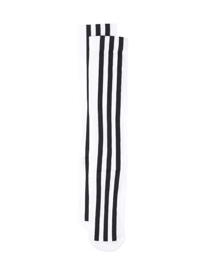 Y-3 Striped Socks In White