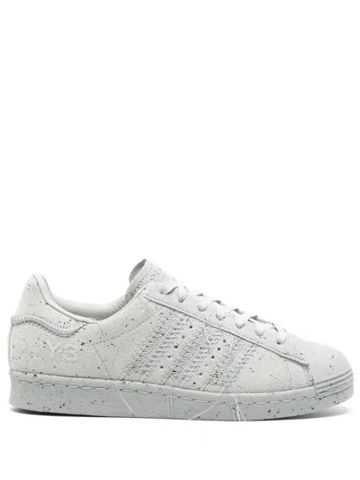 Y-3 Women's Superstar Suede Leather Sneakers In Off White