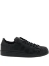 Y-3 Superstar Leather Sneakers In Black