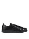 Y-3 Adidas Superstar Leather Low-top Sneakers In Blue