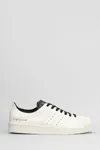 Y-3 Premium Leather Sneakers With Rubber Shell Toe In White