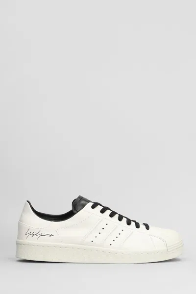 Y-3 SUPERSTRAR SNEAKERS IN WHITE LEATHER