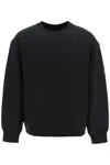 Y-3 Y 3 Crewneck Sweatshirt With Rubberized Logo Print On Sleeve In Black