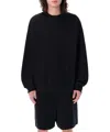 Y-3 Adidas Y 3 Black Crewneck Sweatshirt With Logo In Black