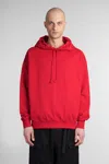 Y-3 Red Hoodie With Distinctive Graphic Print In Red