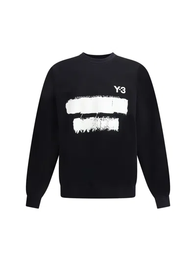 Y-3 Crew Neck Cotton Sweater With Black Logo