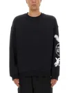 Y-3 Sweatshirt With  Adidas Graphics In Blue