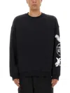Y-3 Men's Graphic Crew Sweat In Black