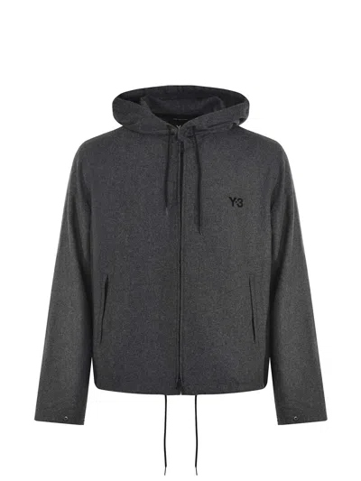 Y-3 Sweatshirt Wool Blend In Grey
