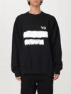 Y-3 Sweatshirt Whit Maxi Print In Black