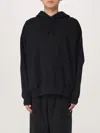 Y-3 Black Cotton Hoodie With Gfx Print In Black