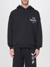Y-3 Graphic-print Black Cotton Hoodie With Drawstring Hood In Black