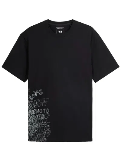Y-3 T-shirt Gfx In Brown