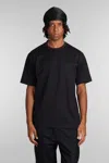 Y-3 Logo Cotton T-shirt In Black