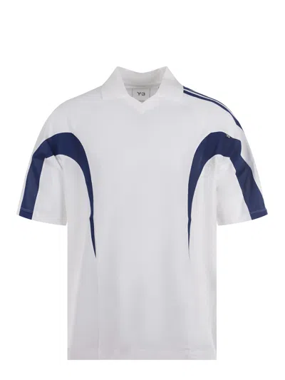 Y-3 T-shirt Made Of Cotton Blend. In White