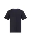 Y-3 T-shirt With Maxi Print In Blue