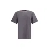 Y-3 T-shirt With Maxi Print In Gray