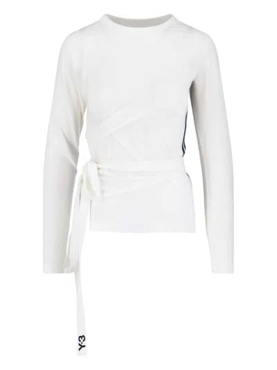 Y-3 T-SHIRT WITH STRAPS
