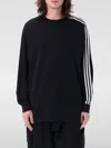 Y-3 Men's 3 Stripe Long Sleeve T-shirt In Schwarz