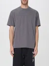 Y-3 T-shirt With Maxi Print In Gray