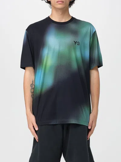 Y-3 T-shirt Stampata Con Logo  In Cotone