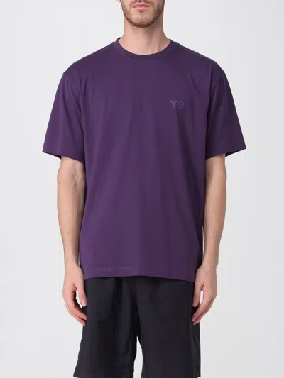 Y-3 T-shirt  Men Color Violet In Purple