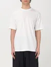 Y-3 Y 3 White Cotton T Shirt With "uniform Of The Streets" Print In White