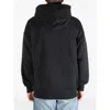 Y-3 Graphic-print Black Cotton Hoodie With Drawstring Hood