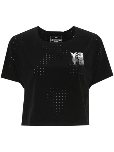 Y-3 Adidas T-shirts & Tops In Black