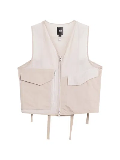 Y-3 Lightweight Mini Vest For Men In Neutral