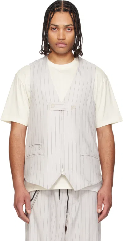 Y-3 Taupe Chapea Tailored Waistcoat In Neutral