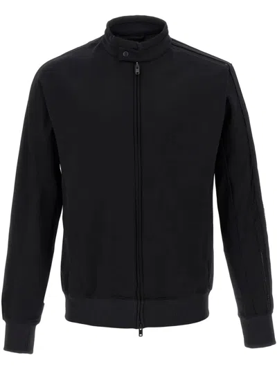 Y-3 TECHNO FABRIC FULL-ZIP SWEATSHIRT