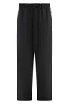 Y-3 Adidas Techno Fabric Track Pants In Black