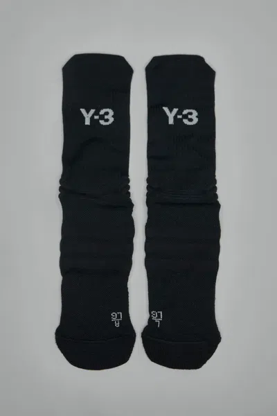 Y-3 Tennis Crew Socks In Black