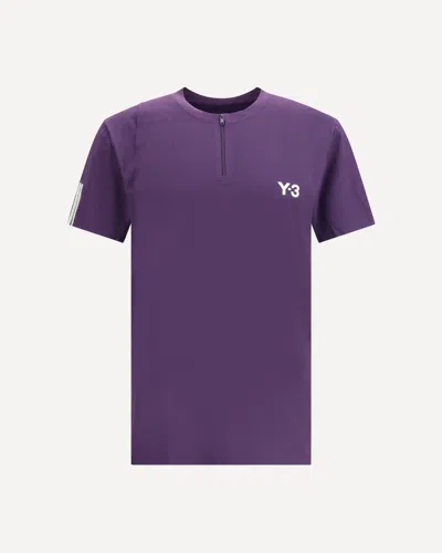 Y-3 Tennis Pro Freelift Zip T-shirt B In Purple