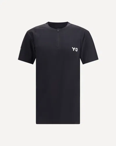 Y-3 TENNIS PRO FREELIFT ZIP T-SHIRT