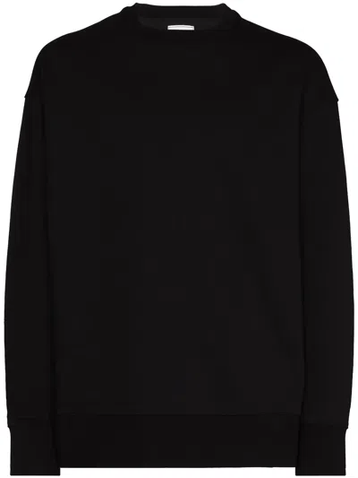 Y-3 Terry Stripe-detail Sweatshirt In Black