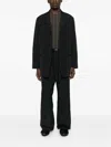 Y-3 Three-button Pocket Coat In Black