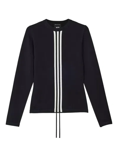 Y-3 Viscose And Recycled Polyester T-shirt In Black
