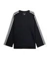 Y-3 Three-stripe Long-sleeve T-shirt In Black