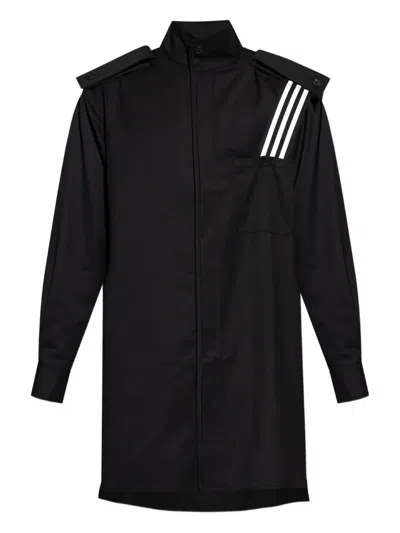 Y-3 Three-stripe Panel Shirt Jacket In Black