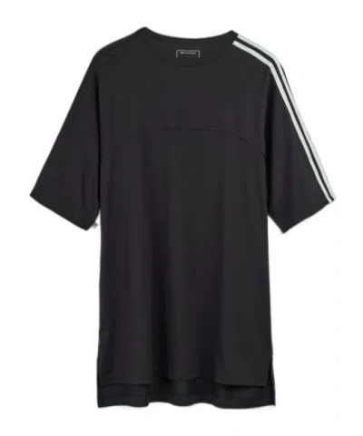 Y-3 Three-stripe Short-sleeved T-shirt In Black