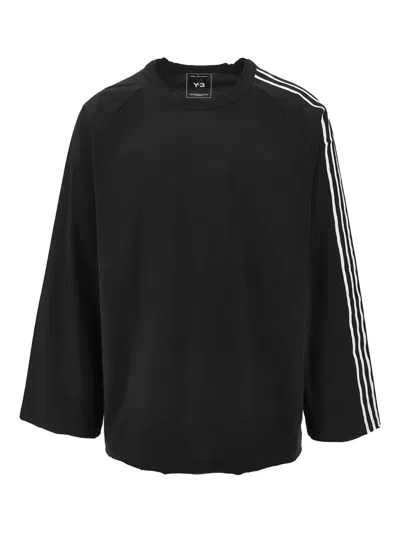 Y-3 Women Black 3-stripes T-shirt, Xxs Luxury T-shirts For Women Darveys