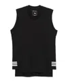 Y-3 3-stripes Tank Top In Black