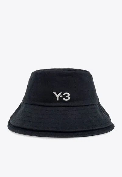 Y-3 THREE-STRIPES LOGO BUCKET HAT